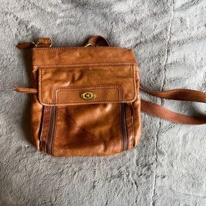 Authentic Fossil Brown Leather Purse